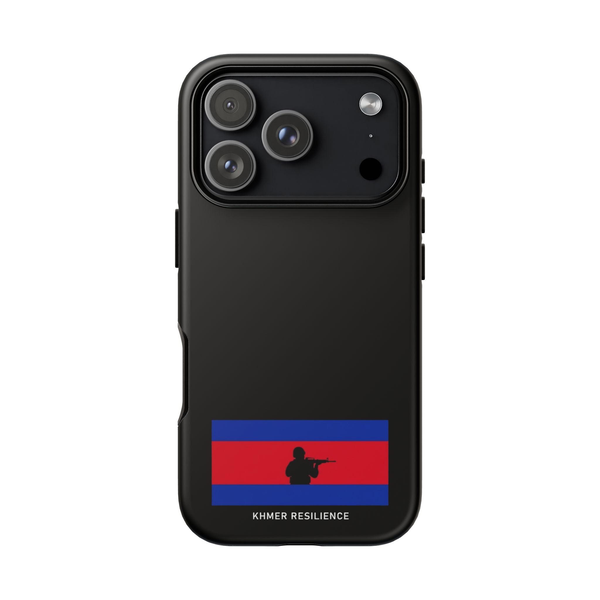 Khmer Resilience flag silhouette Phone Case | Cambodian pride phone case