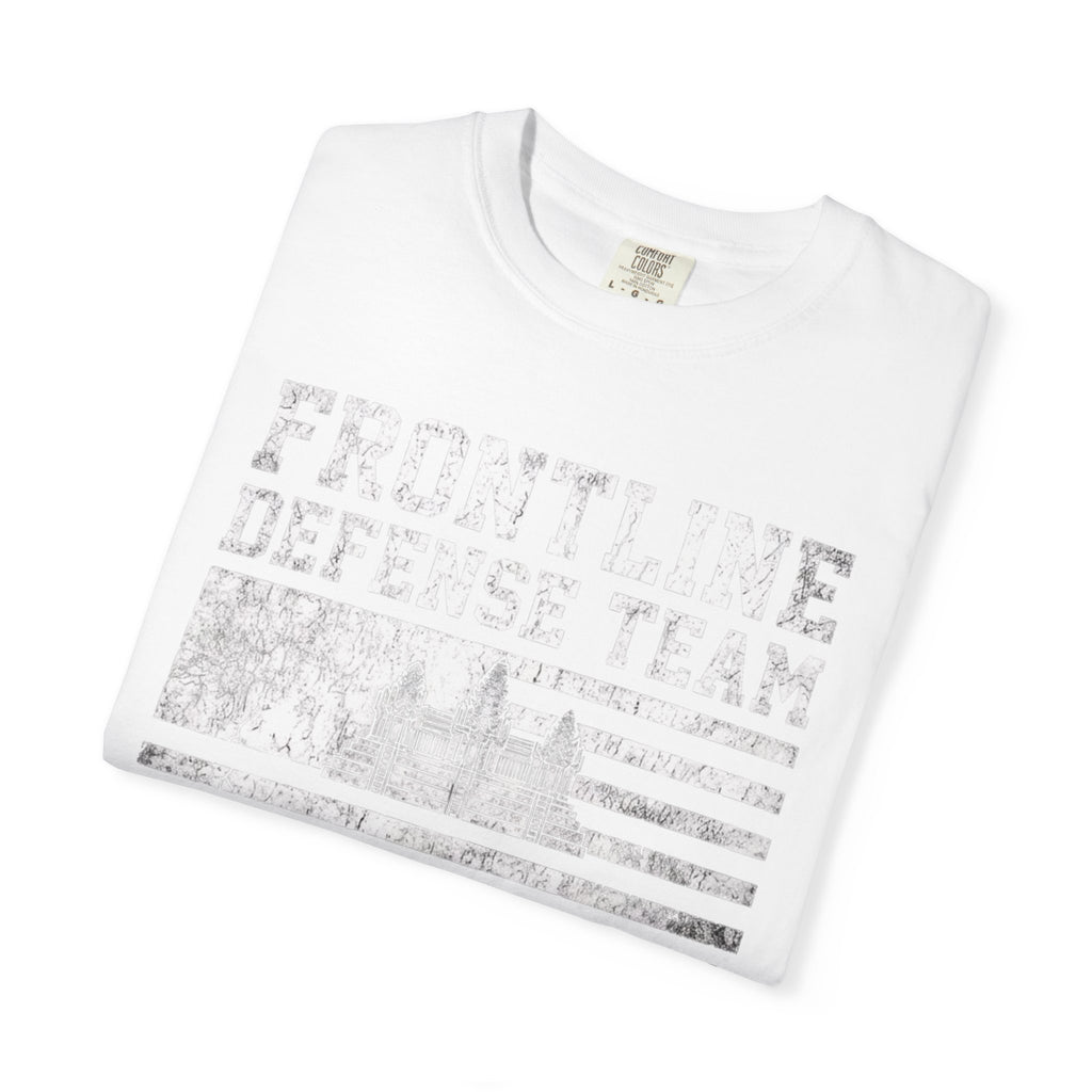 Frontline Defense Team We Have Your Back T-shirt | Military Flag Design