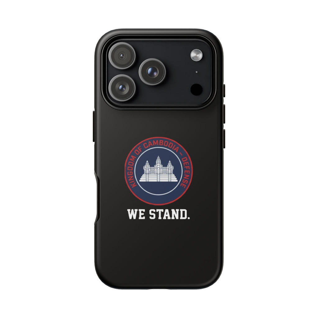 Cambodia Angkor Wat emblem phone case | Tough Case, We Stand design