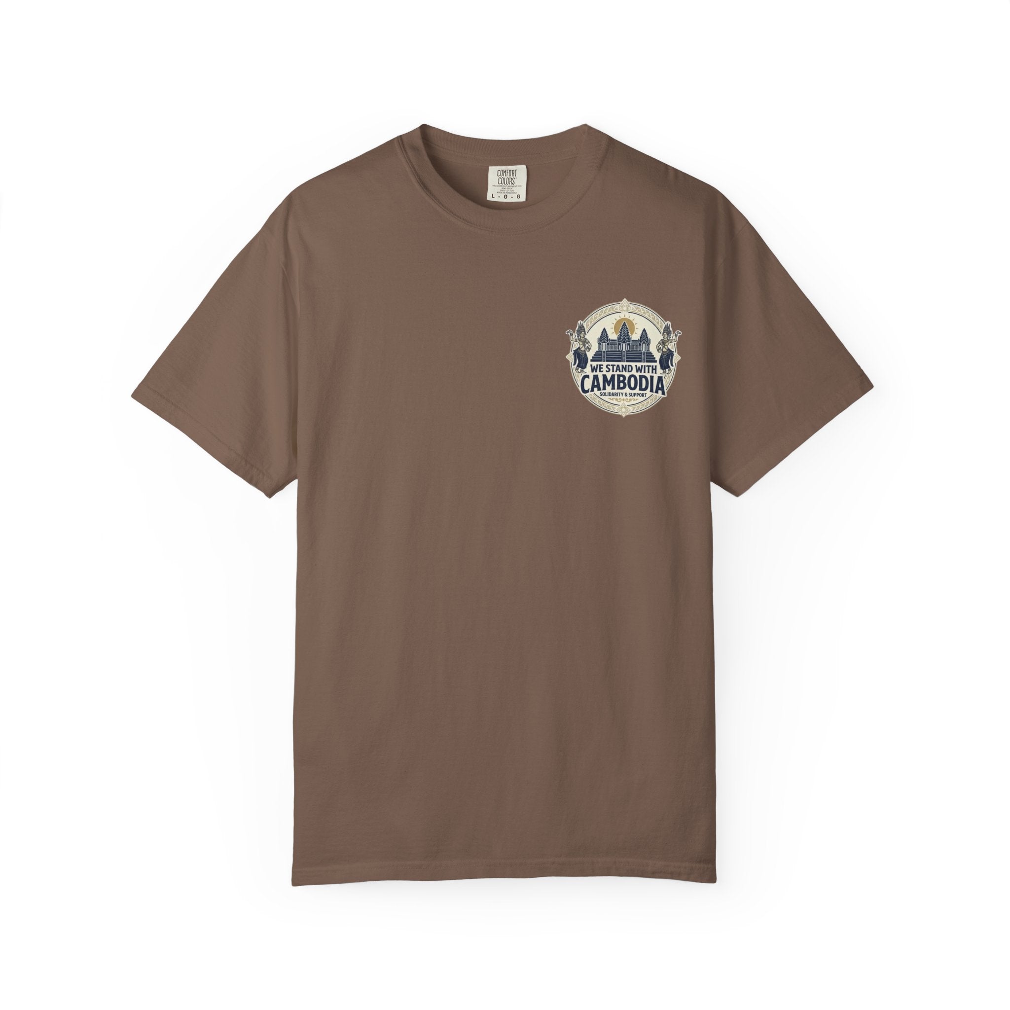 We Stand With Cambodia T-Shirt | Angkor Wat Solidarity Design