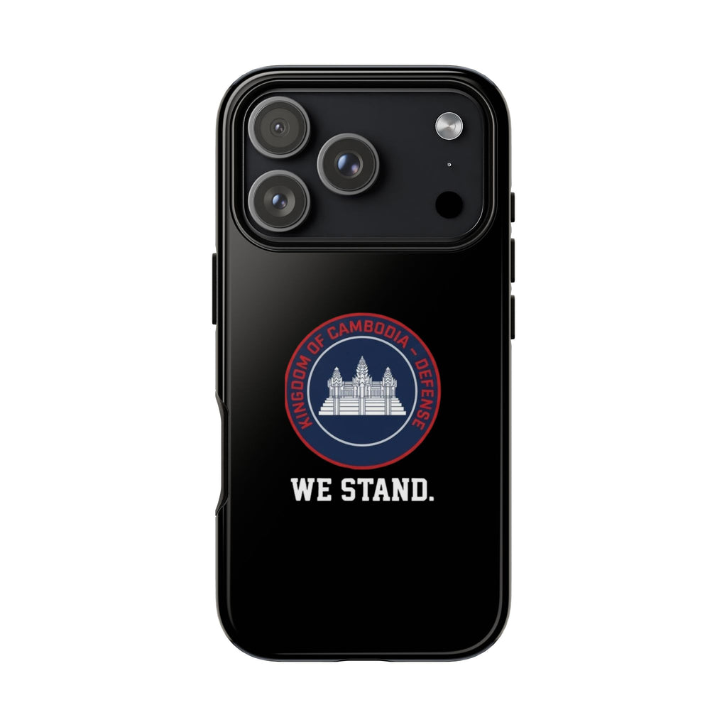 Cambodia Angkor Wat emblem phone case | Tough Case, We Stand design