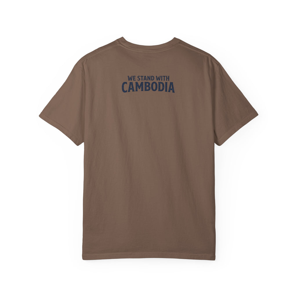 We Stand With Cambodia T-Shirt | Angkor Wat Solidarity Design