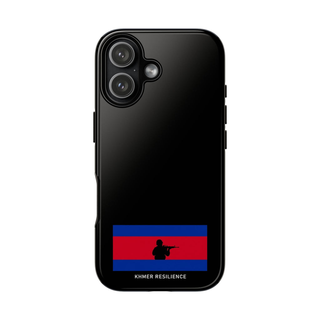 Khmer Resilience flag silhouette Phone Case | Cambodian pride phone case