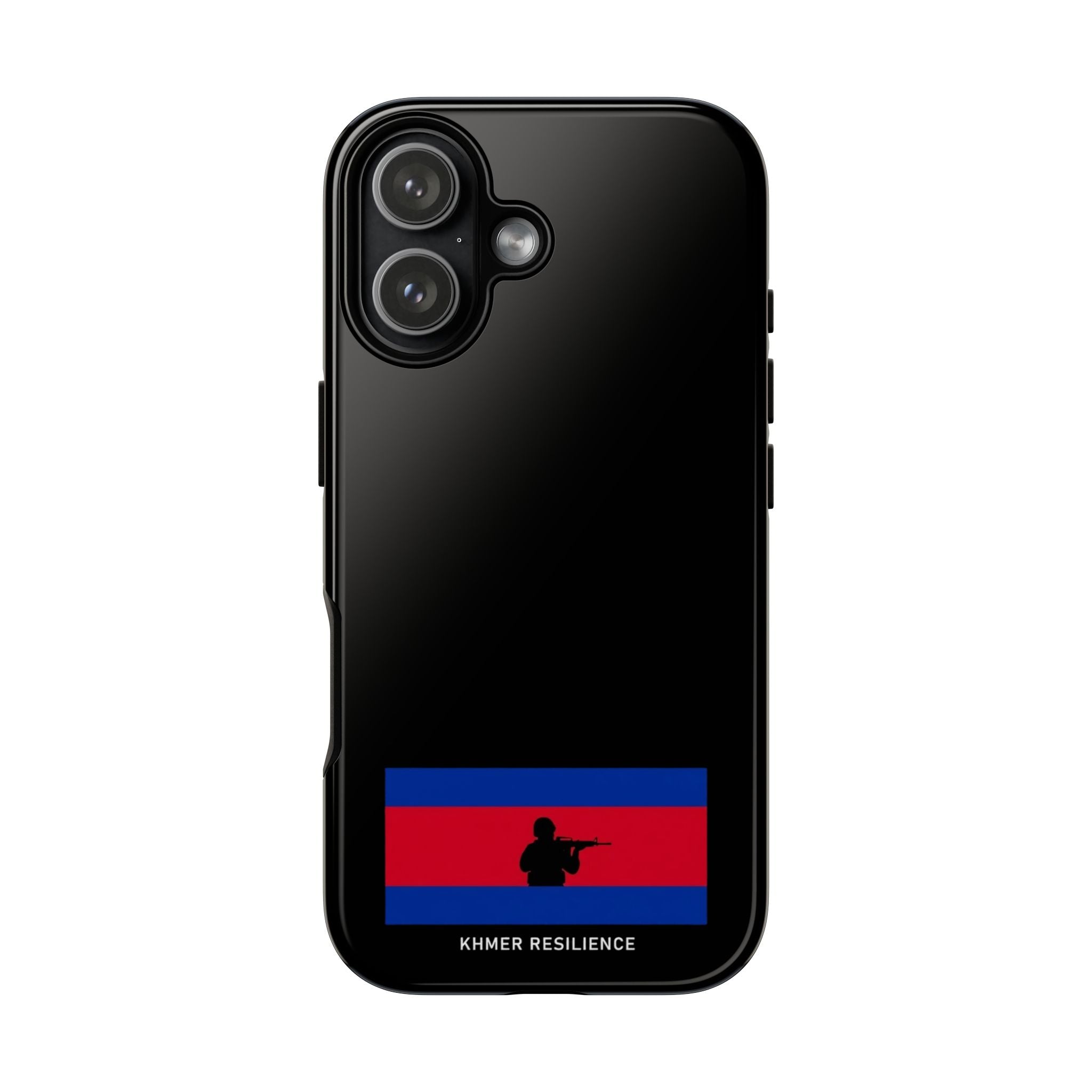 Khmer Resilience flag silhouette Phone Case | Cambodian pride phone case