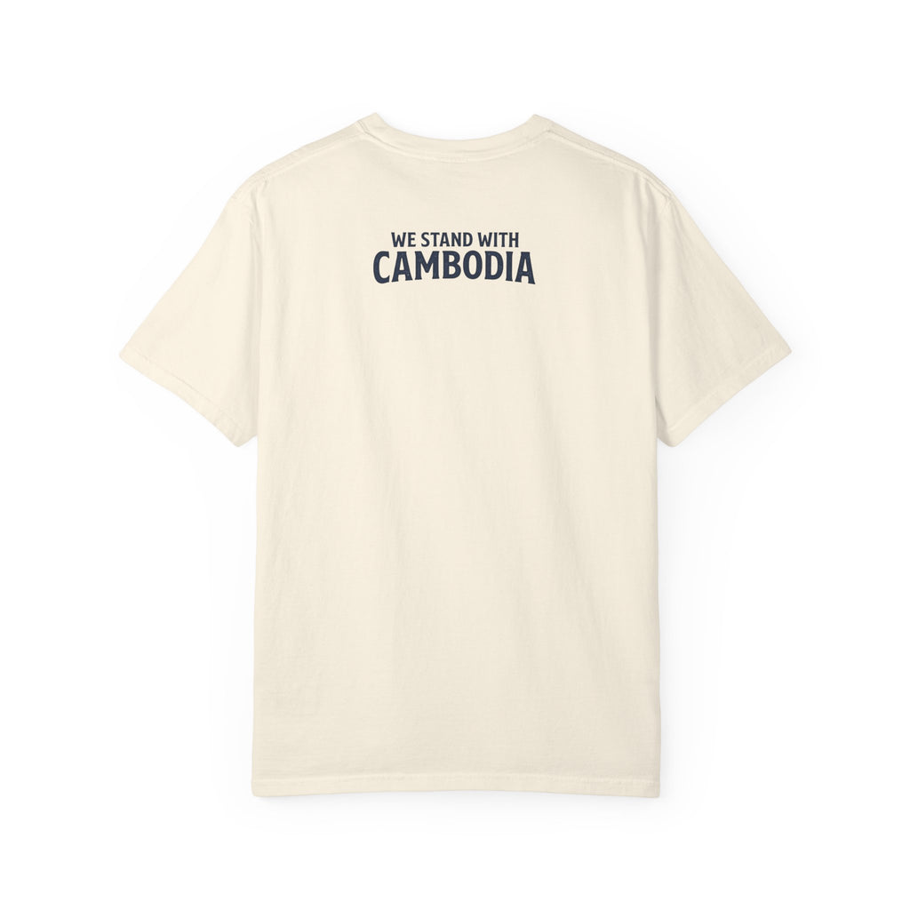 We Stand With Cambodia T-Shirt | Angkor Wat Solidarity Design