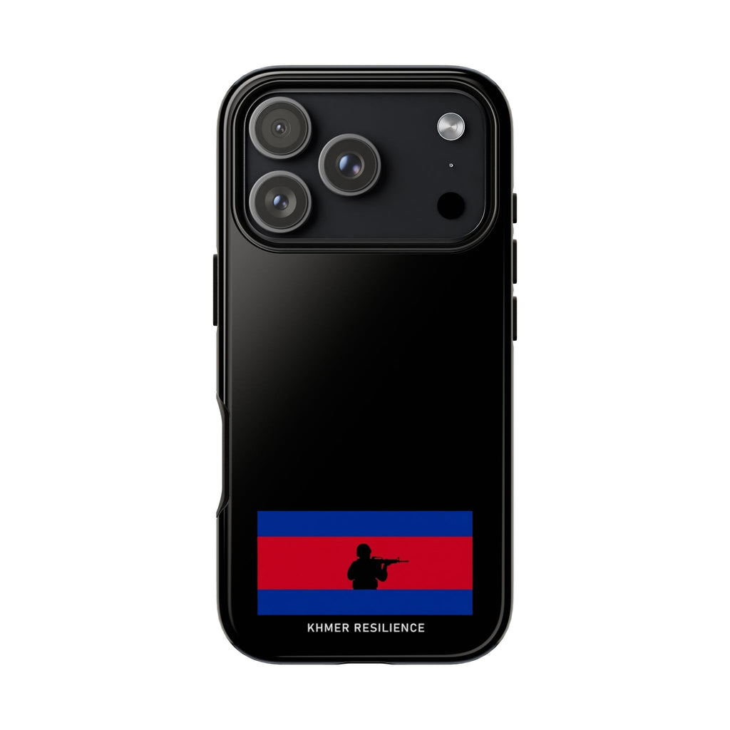 Khmer Resilience flag silhouette Phone Case | Cambodian pride phone case
