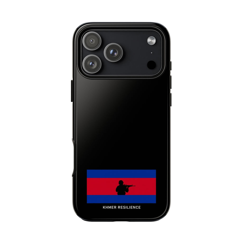 Khmer Resilience flag silhouette Phone Case | Cambodian pride phone case