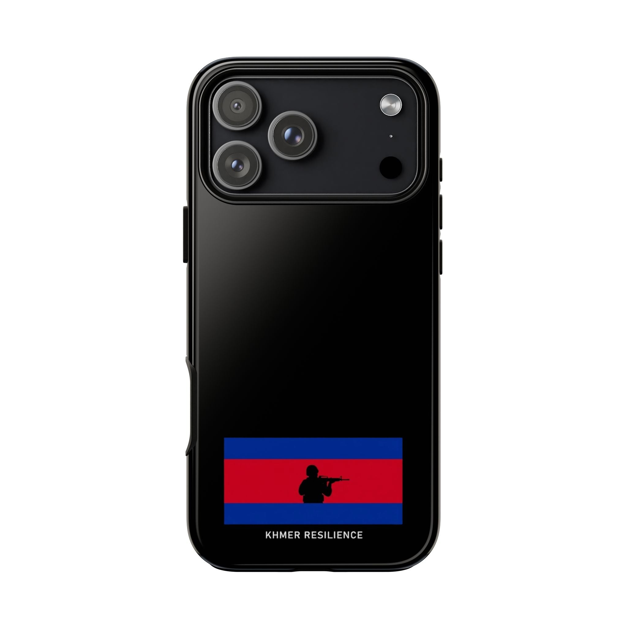 Khmer Resilience flag silhouette Phone Case | Cambodian pride phone case