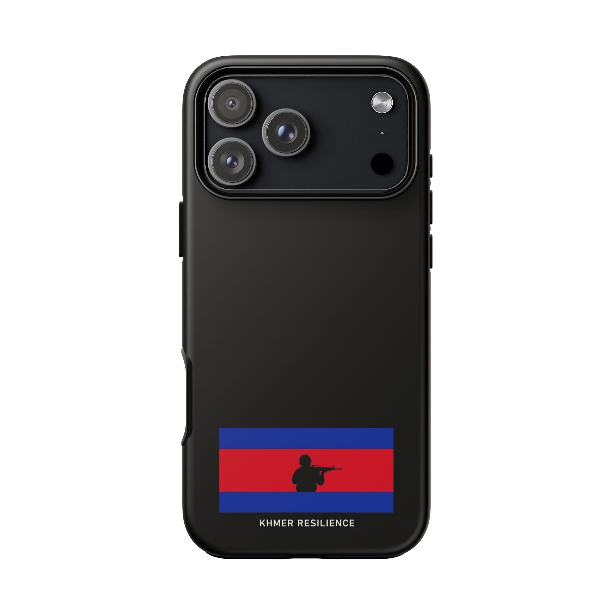 Khmer Resilience flag silhouette Phone Case | Cambodian pride phone case