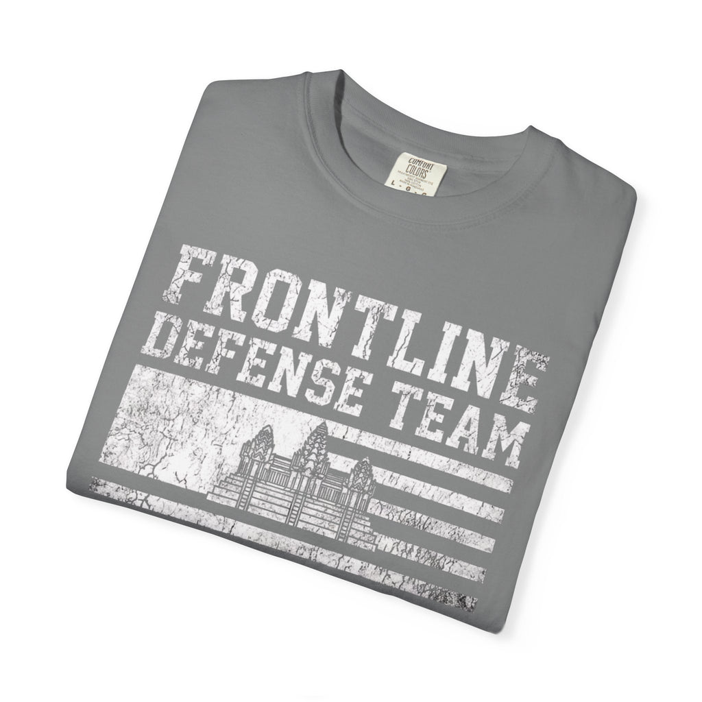 Frontline Defense Team We Have Your Back T-shirt | Military Flag Design